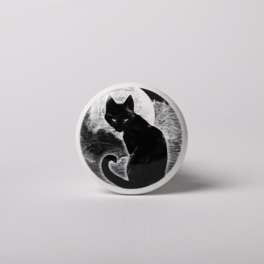 Alchemy - Black Cat Bottle stopper - Black
